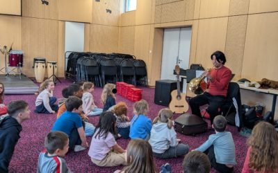 CE1-CE2 : Jour 1 au SIM l’école de musique de Tinténiac